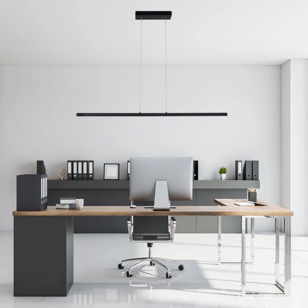 Mexlite hanglamp Danske - 1 lichts - 140x 125 cm - zwart