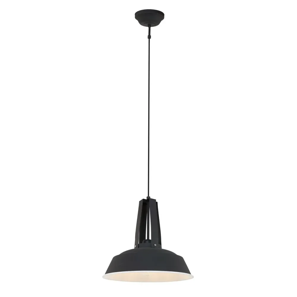 Mexlite hanglamp eden - 1 lichts - 42x 200 cm - zwart
