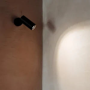 Milan - Haul 55 Wall / ceiling lamp H.9 cm Led DOB textured black