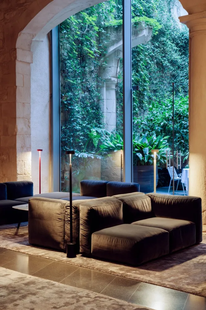 Milan - Peak Floor lamp H.130 cm Led PCB Textured mink
