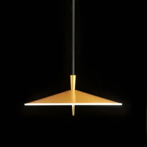 Milan - Pla pendant 20 led metallic gold