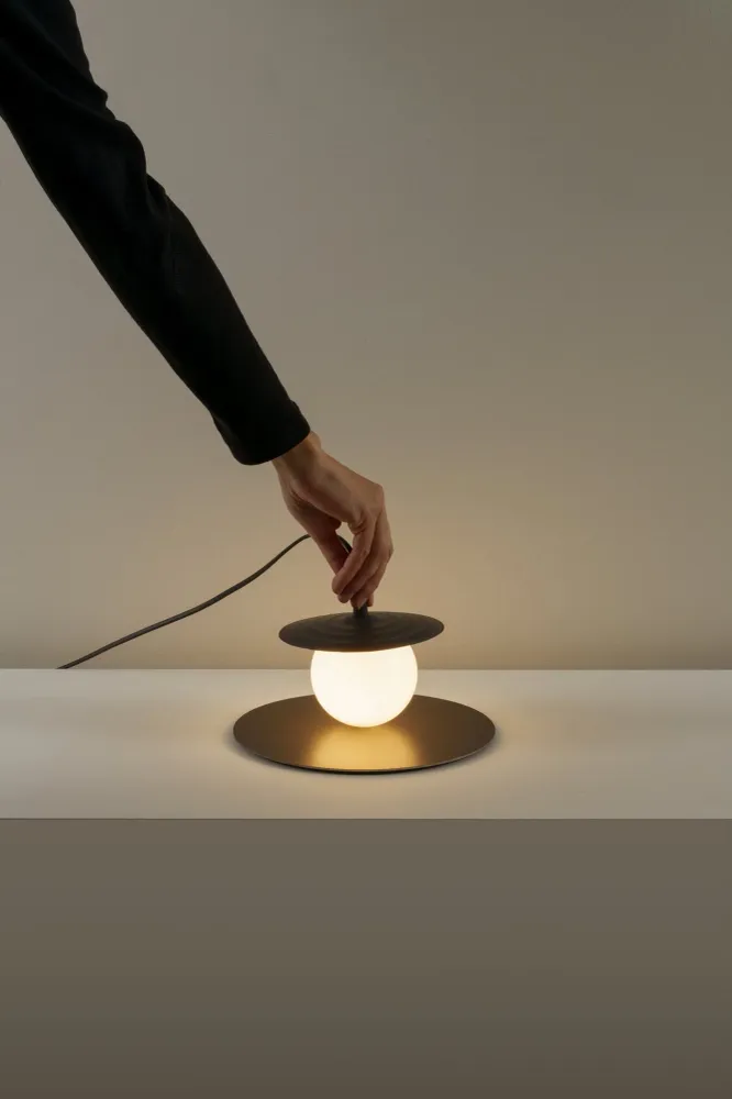 Milan - Symphony Table lamp G9textured anthracite grey