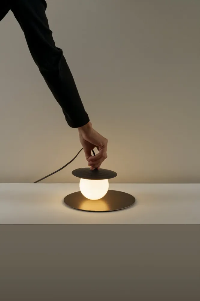 Milan - Symphony Table lamp G9textured anthracite grey