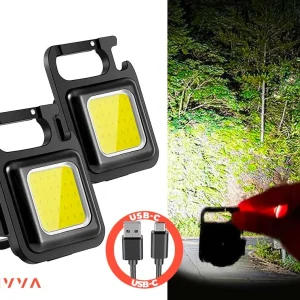 Mini Oplaadbare LED COB Lamp - 2 Stuks