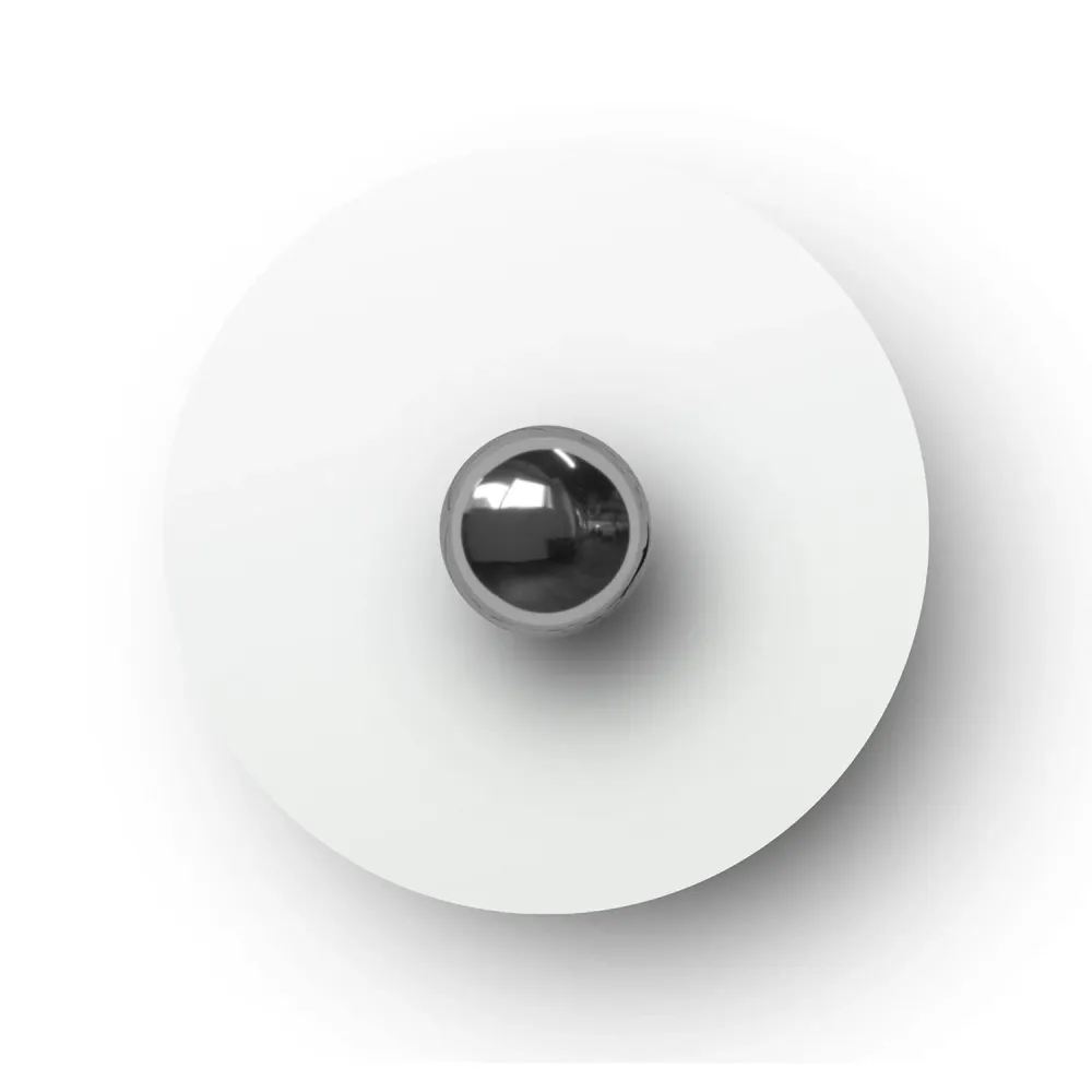 Mini plat Ellepì 'Solid Color' Mat wit voor lampen, diameter 24 cm - Made Italy