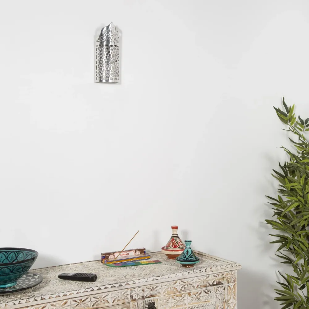 Minkar Marokkaanse aluminium wandlamp