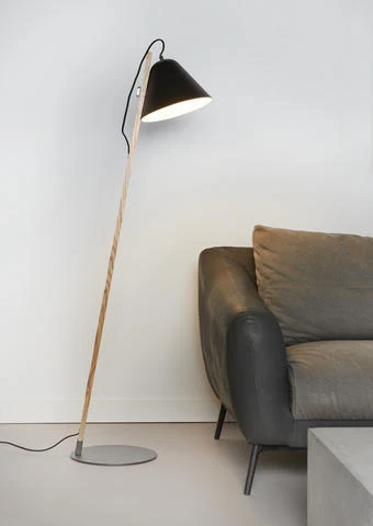 Mioni TORQUE wood Vloerlamp