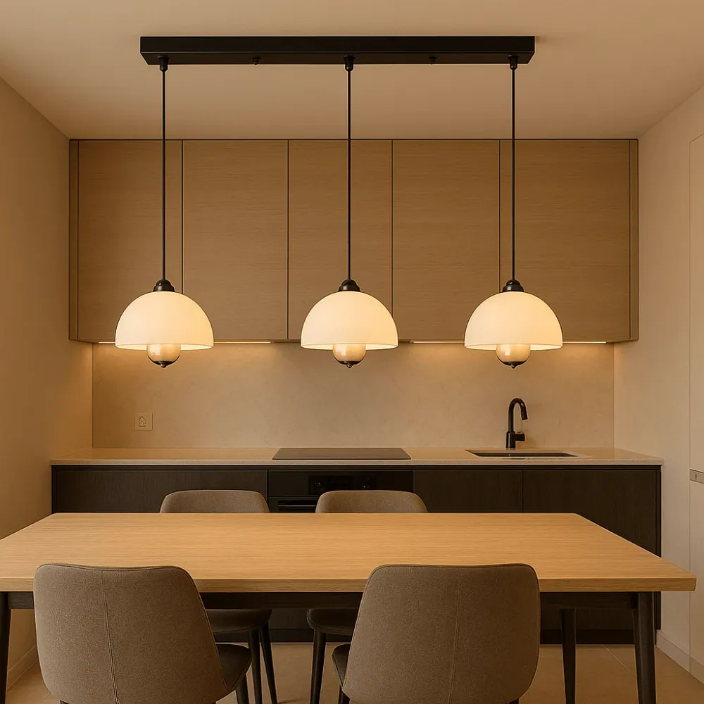 Moderne 3-lichts LED Hanglamp Keuken
