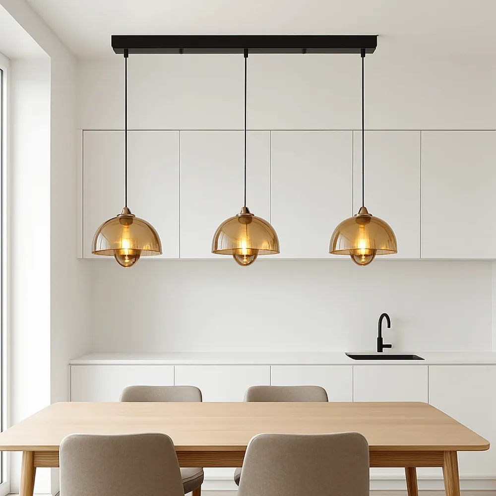 Moderne 3-lichts LED Hanglamp Keuken