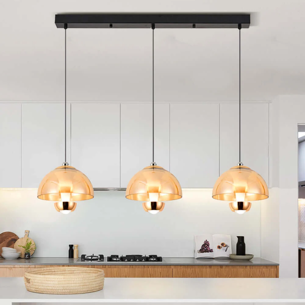 Moderne 3-lichts LED Hanglamp Keuken