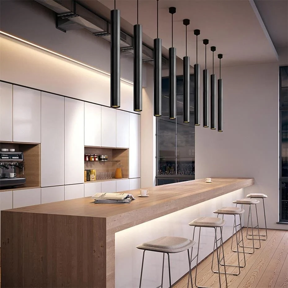 Moderne Hanglamp met Koker Ontwerp