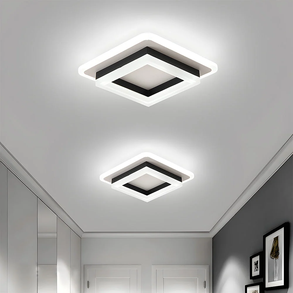 Moderne LED Plafondlamp Vierkant voor Slaapkamer en Hal