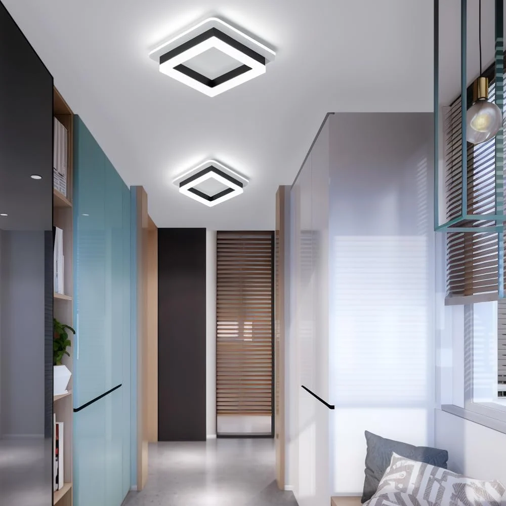Moderne LED Plafondlamp Vierkant voor Slaapkamer en Hal