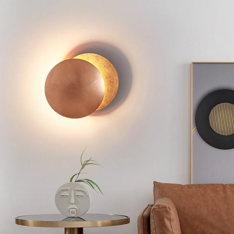 Moderne Zonsverduistering Wandlamp met Warm LED Licht