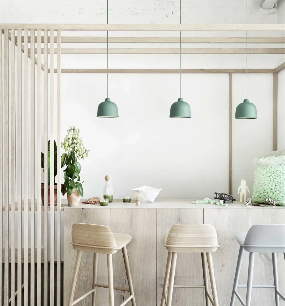 Muuto Grain hanglamp Dusty Green
