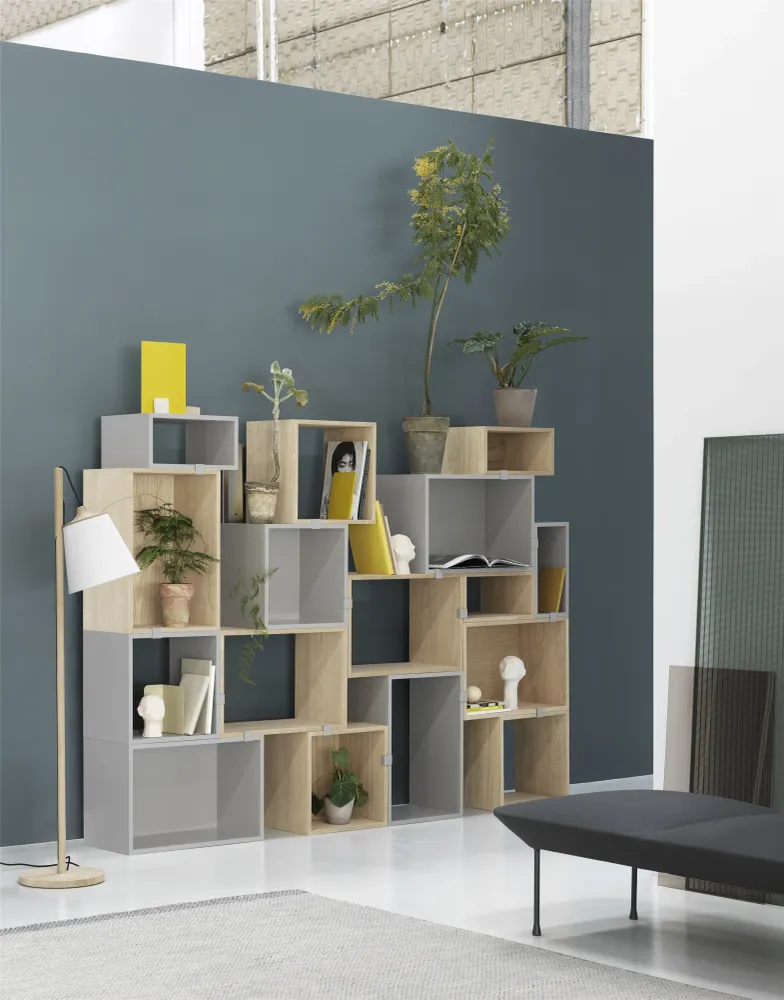 Muuto Pull vloerlamp Oak/White