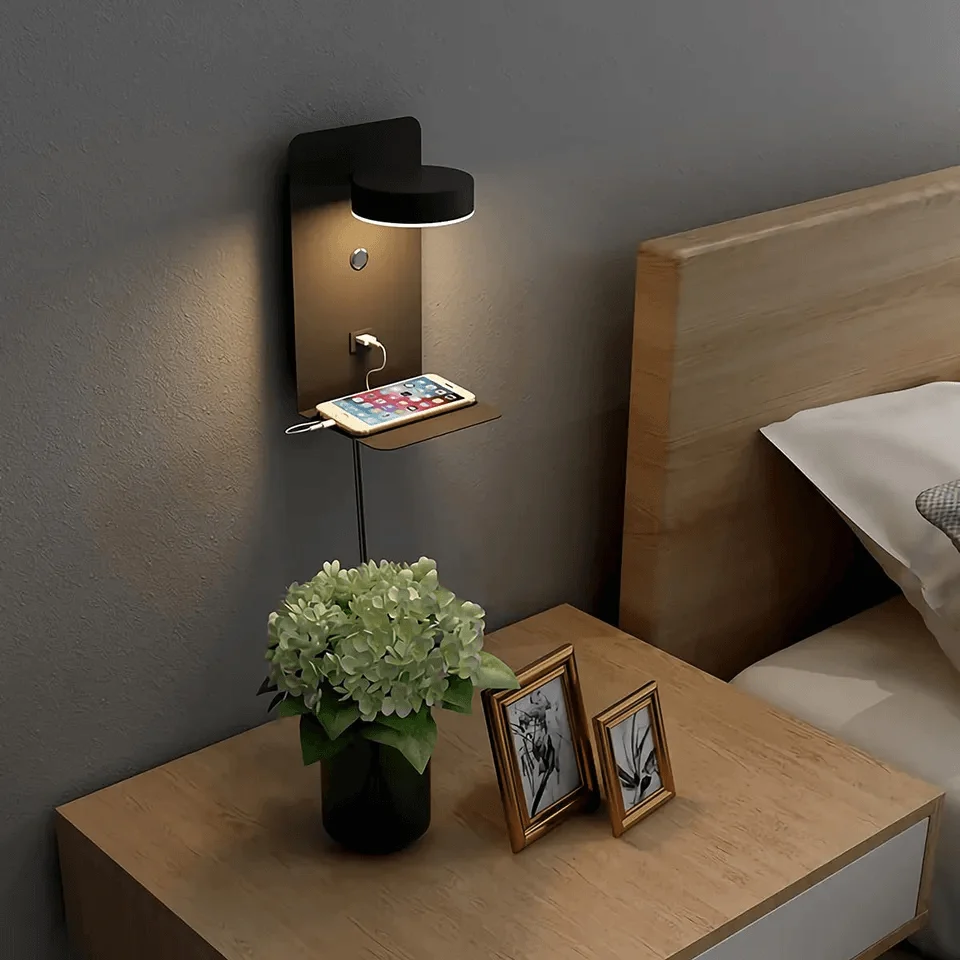 Nachtlamp Met Oplader - 330° Draaibaar | Energiezuinig