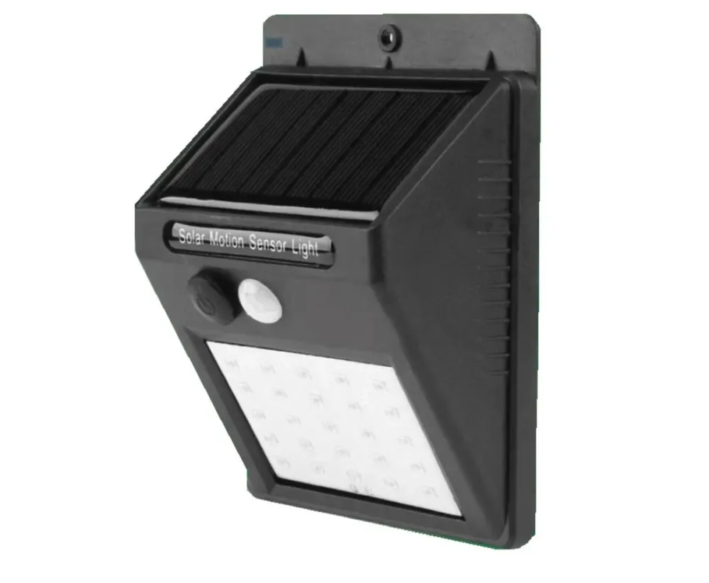 Solar LED Wandlamp met PIR Sensor, IP65, Buitenverlichting, 3.7V Li-Battery NN 2