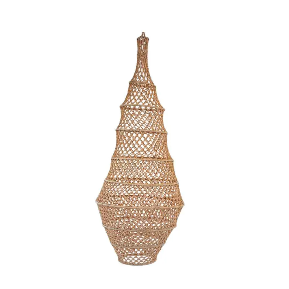 NOA MAY Hanglamp Numa - zand - viscose - Ø 40 cm / H 110 cm - fishnet design