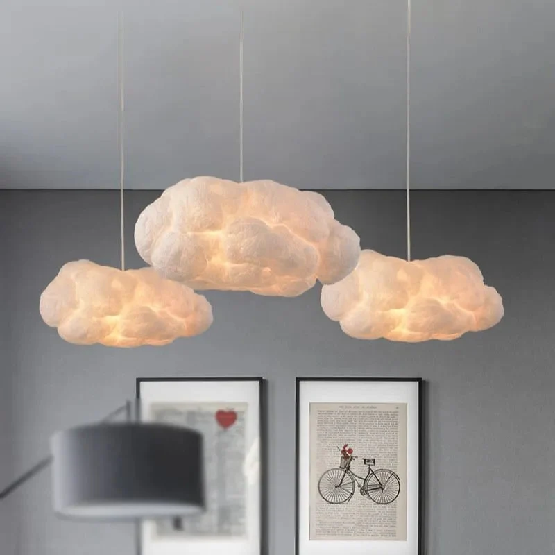 Organische Hanglamp LED Wolk Vorm voor Woonkamer Slaapkamer