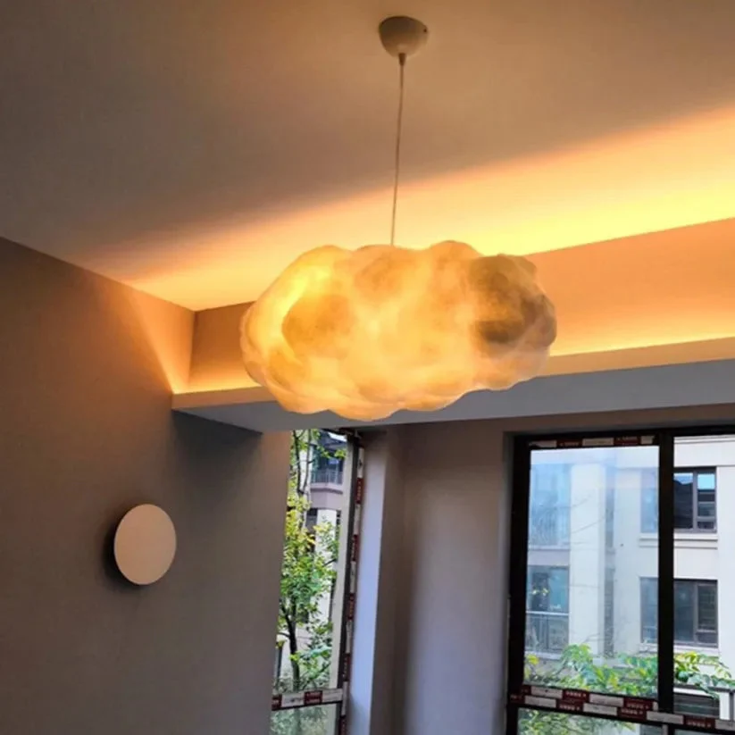 Organische Hanglamp LED Wolk Vorm voor Woonkamer Slaapkamer
