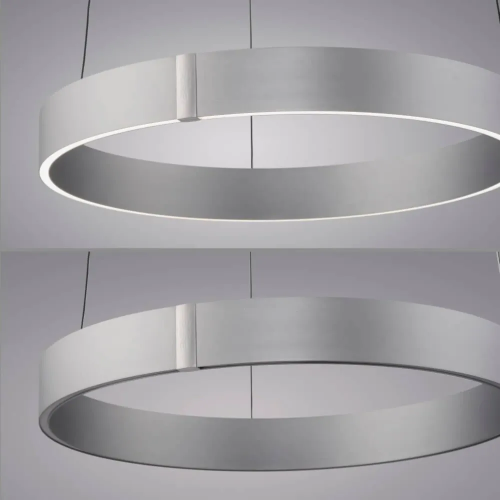 Neuhaus PURE hanglamp E-Clipse - 2 lichts - 50 x 350 cm - mat chroom Paul Neuhaus