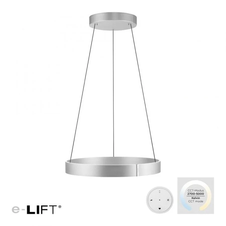 Neuhaus PURE hanglamp E-Clipse - 2 lichts - 70 x 350 cm - mat chroom Paul Neuhaus