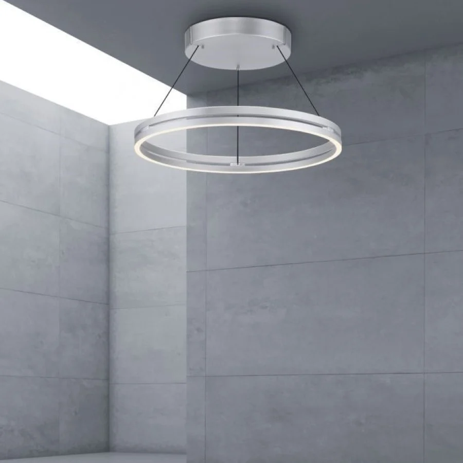 Neuhaus PURE hanglamp E-Loop - 2 lichts - 70 x 350 cm - mat chroom Paul Neuhaus