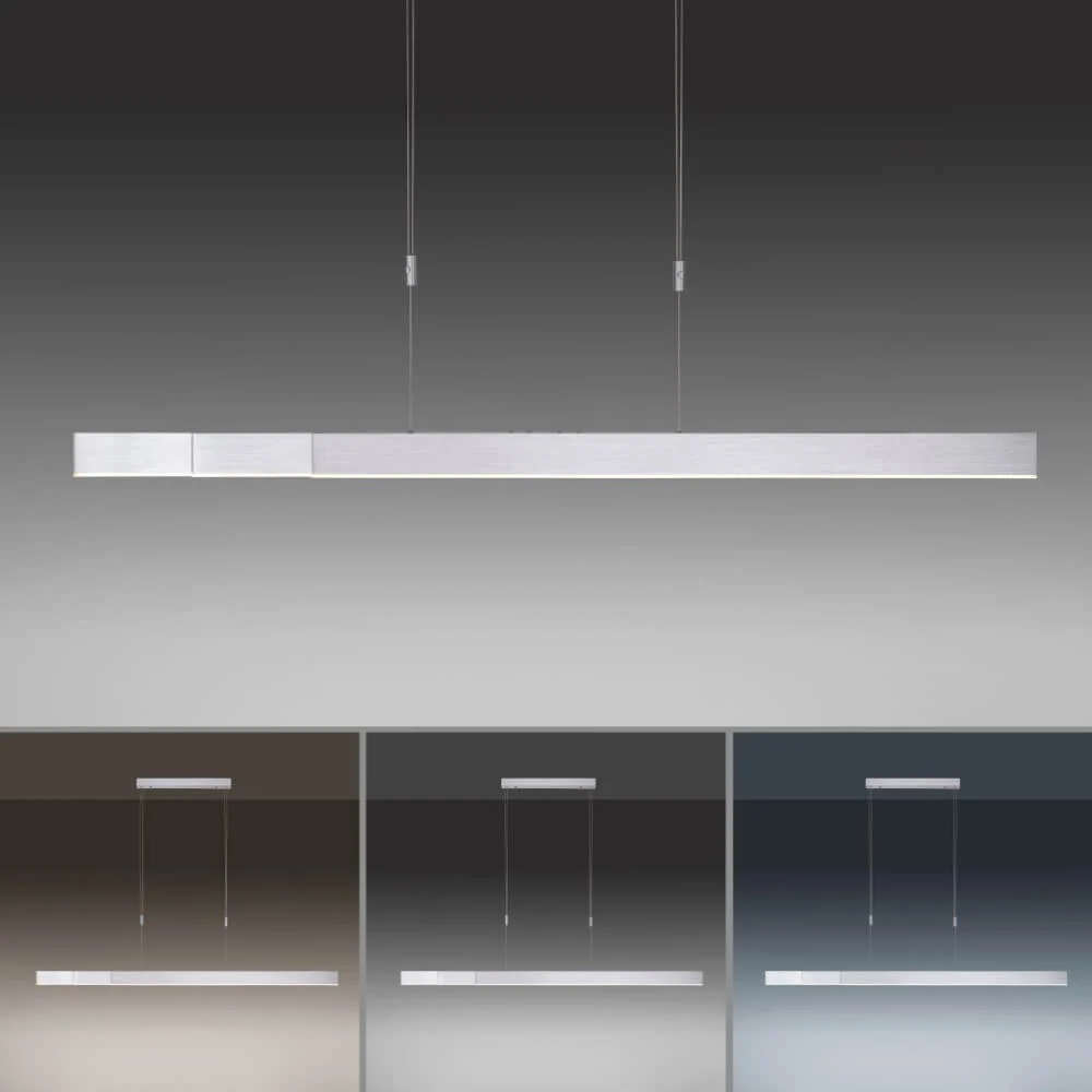 Neuhaus PURE hanglamp e-Slide - 3 lichts - 200 x 200 cm - mat chroom Paul Neuhaus