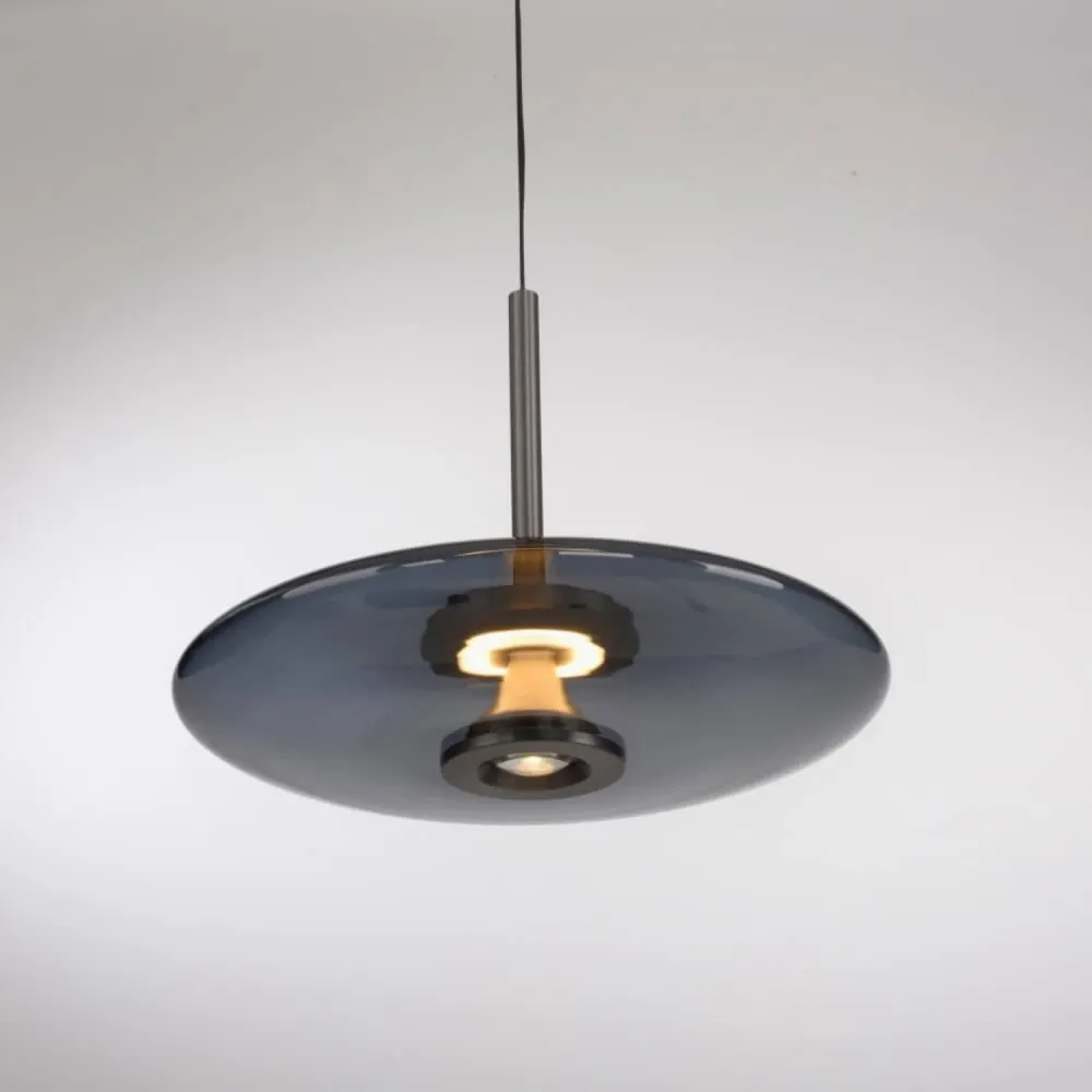Neuhaus PURE hanglamp E-Vitrum - 1 lichts - 45 x 240 cm - antraciet Paul Neuhaus