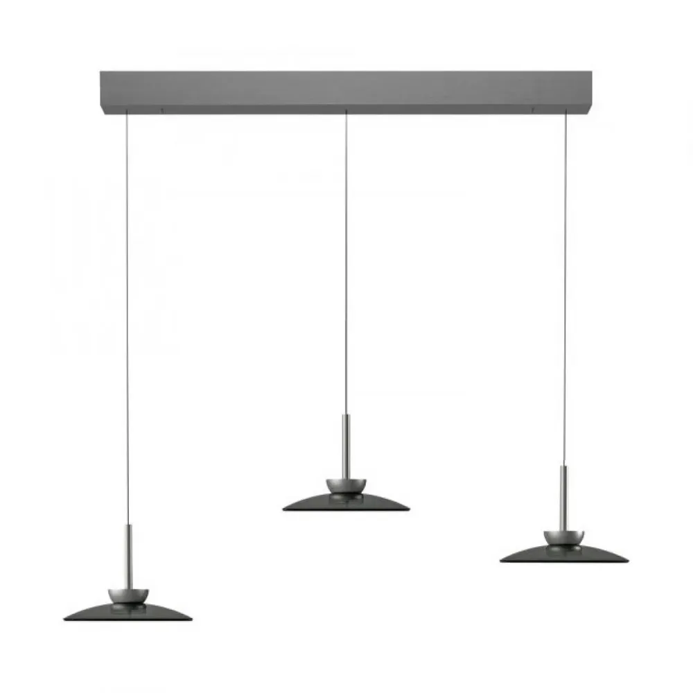 Neuhaus PURE hanglamp Moon - 3 lichts - 35 x 200 cm - grijs Paul Neuhaus