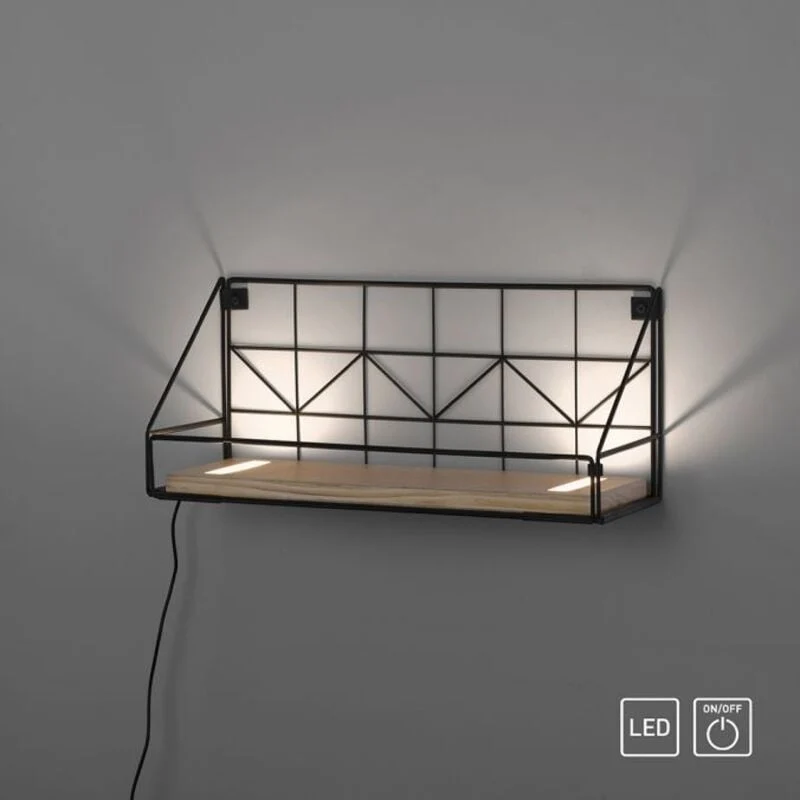 Paul Neuhaus wandlamp LED - 2 lichts - 15 x 20 cm - bruin