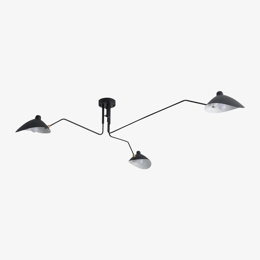 Plafondlamp met 3 Verstelbare Armen en Modern Ontwerp voor Binnenruimtes