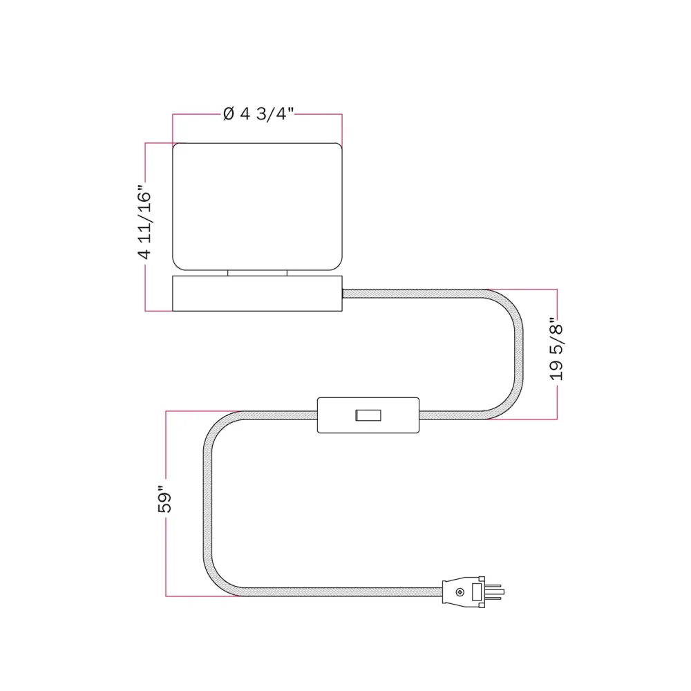 Posaluce Ghost tafellamp - Mat wit