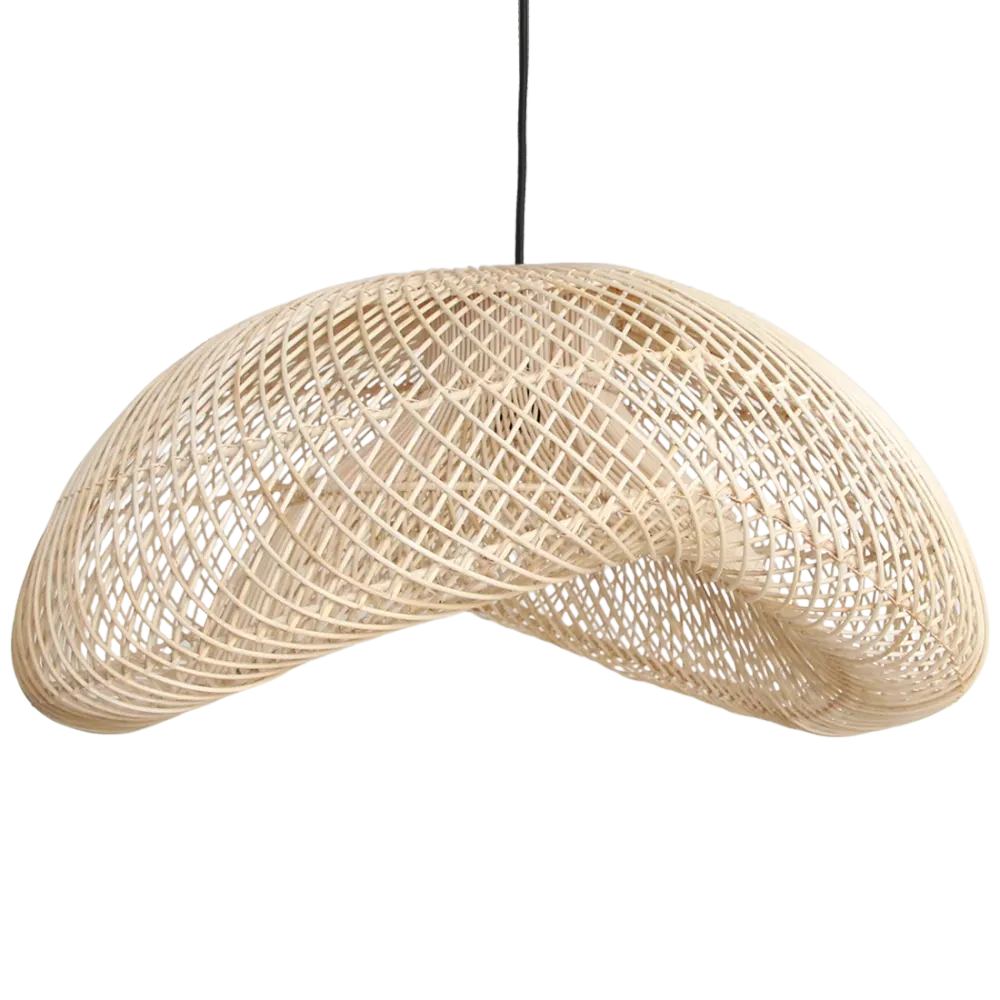 Raw Materials hanglamp Maze Organic XL - 75 cm - Natuurlijk rotan