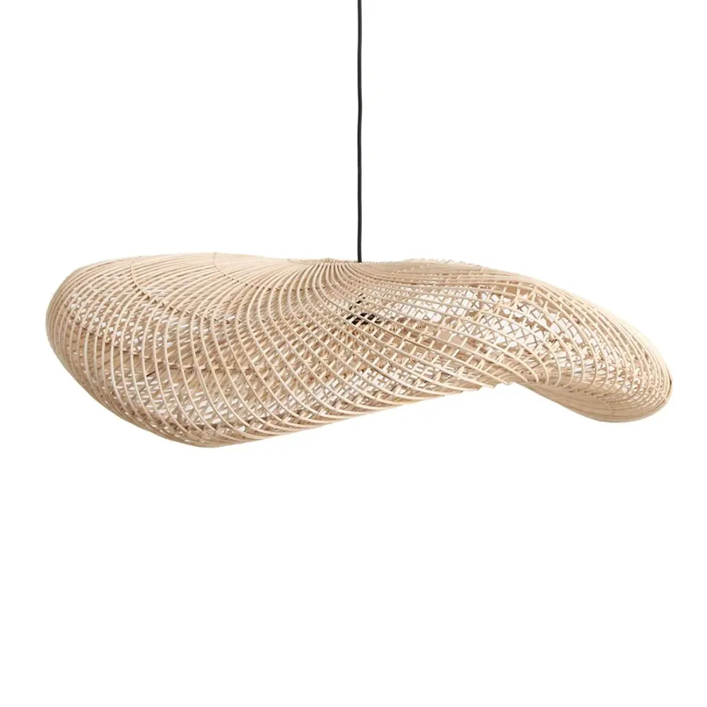 Rotan hanglamp Wave 90 cm Raw Materials