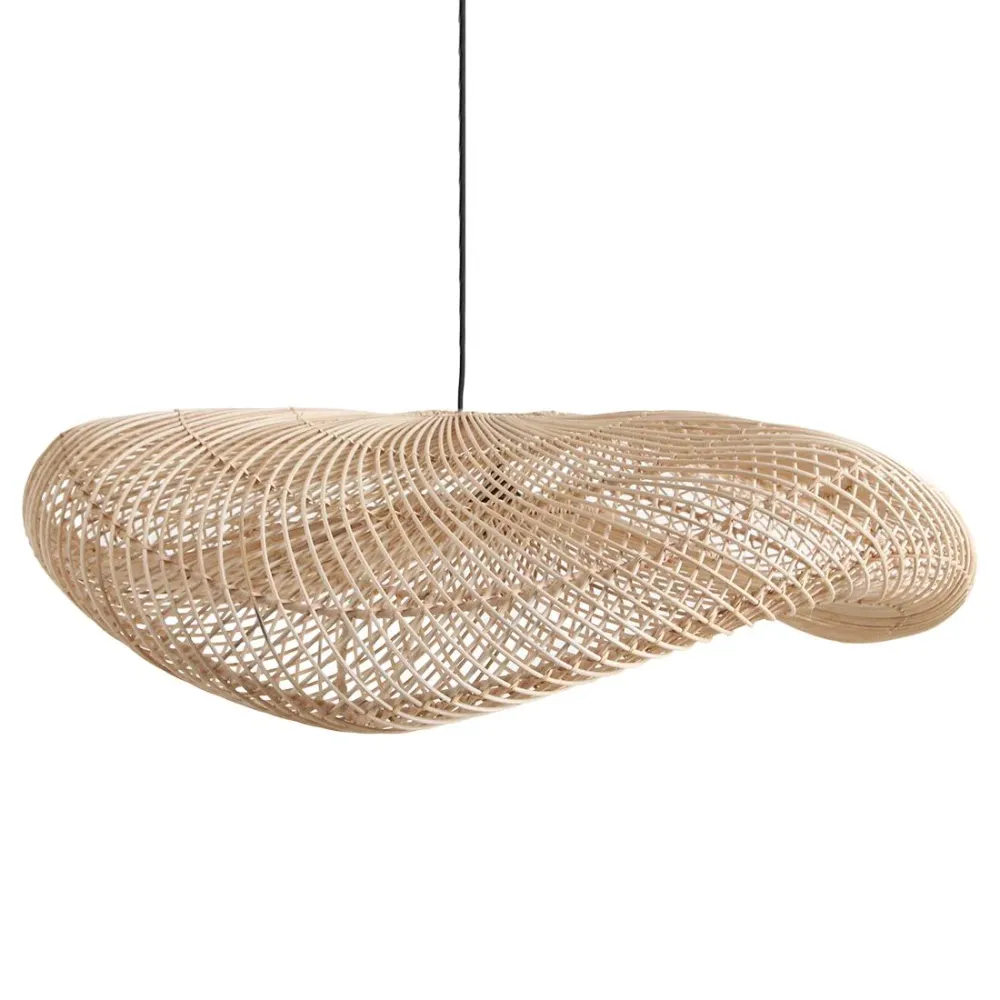Rotan hanglamp Wave 90 cm Raw Materials