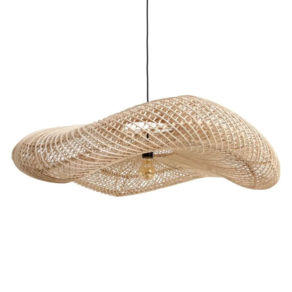Rotan hanglamp Wave 90 cm Raw Materials