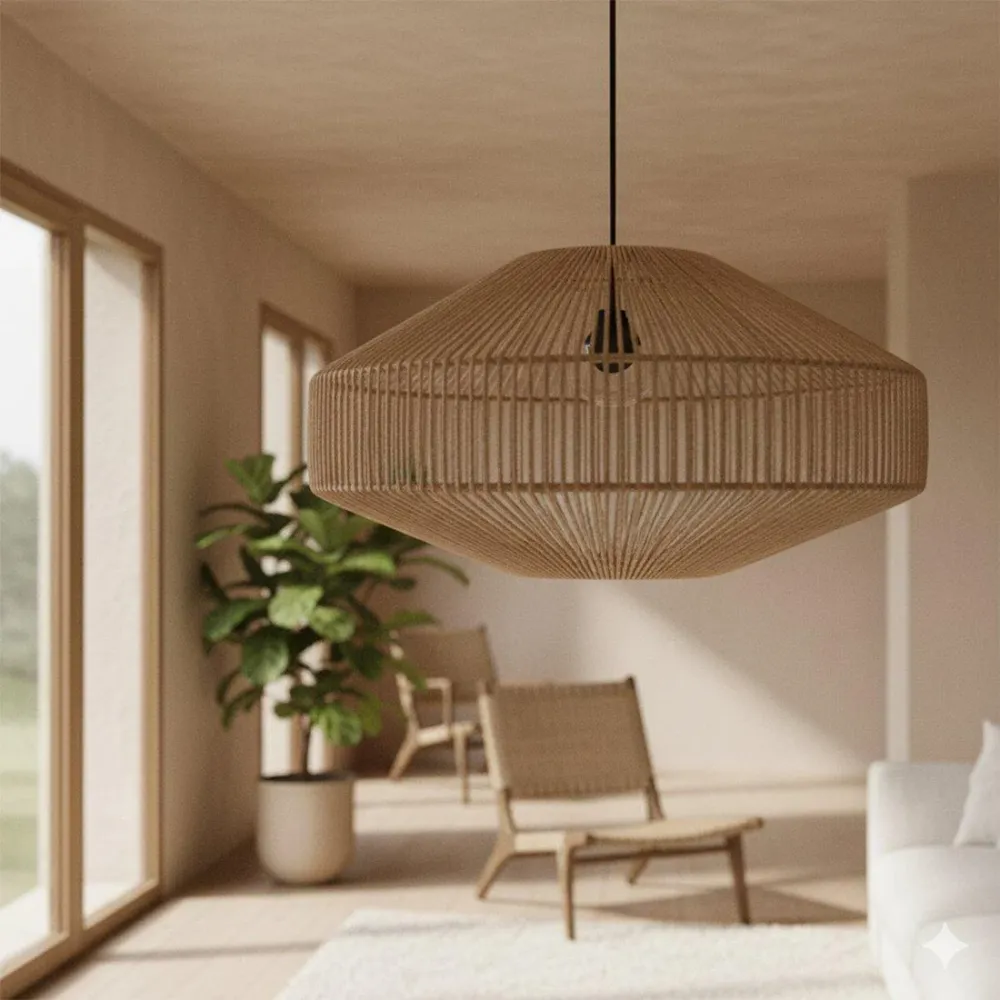 Touw hanglamp Linea Gem Natural 60 cm Raw Materials