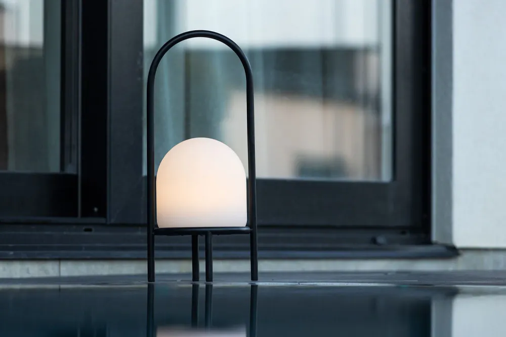 Rebellenclub Buitenlamp Folia - zwart - Ø 19 cm