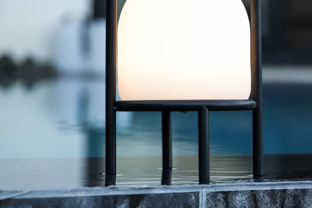 Rebellenclub Buitenlamp Folia - zwart - Ø 19 cm