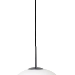 Rebellenclub Hanglamp Elisa met zwarte - wit - 33 x 33 cm
