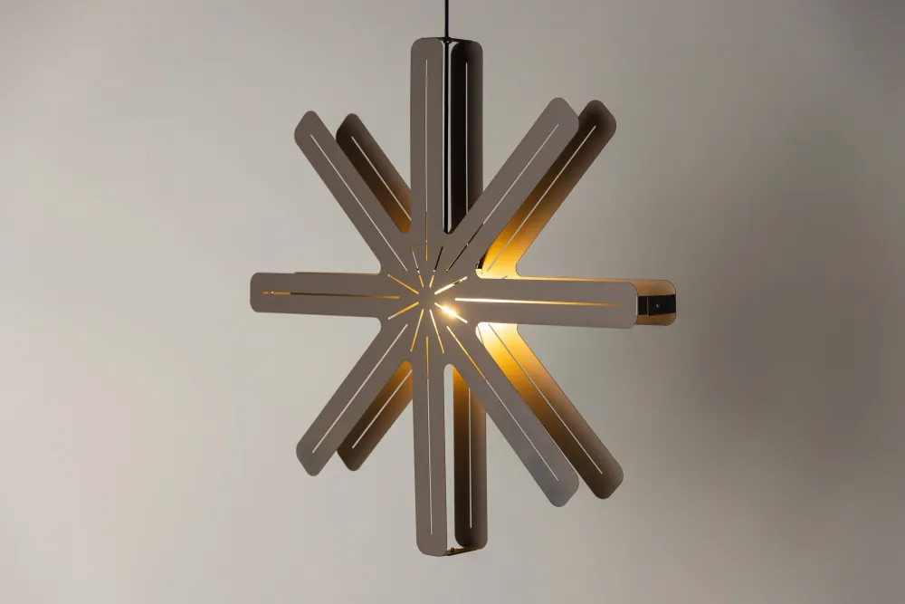 Rebellenclub Hanglamp Hale - mokka - Ø 80 cm