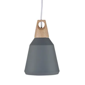 Rebellenclub Hanglamp Lion - grijs - Ø 16 cm