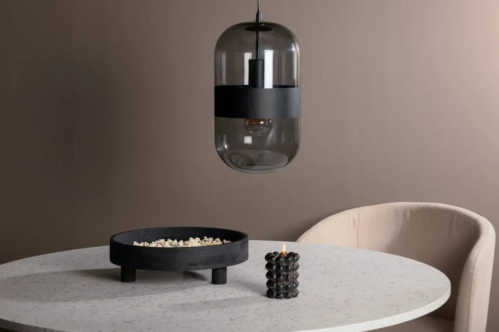 Rebellenclub Hanglamp Norring - zwart - Ø 20 cm