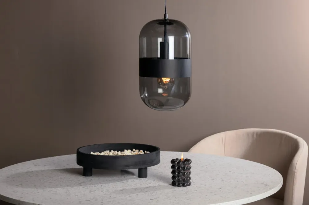 Rebellenclub Hanglamp Norring - zwart - Ø 20 cm