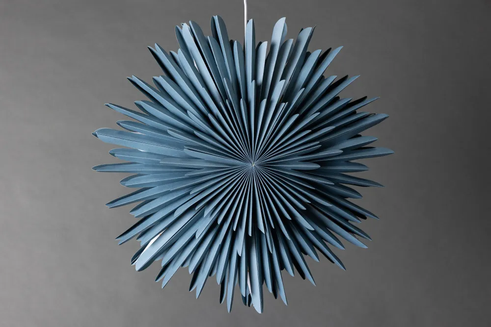 Rebellenclub Hanglamp Osaga - blauw - Ø 60 cm