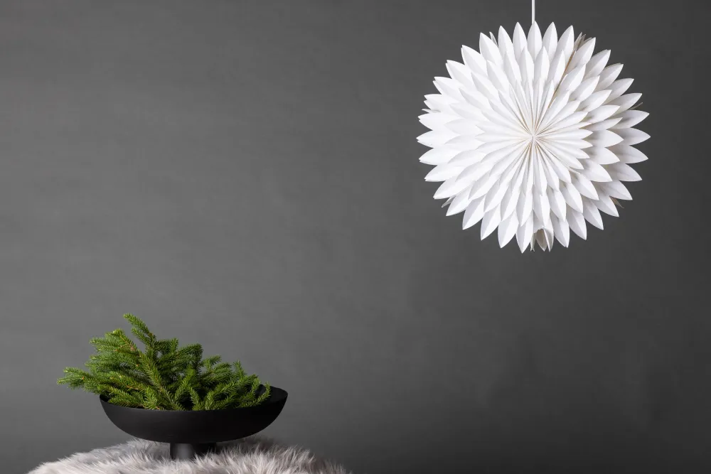 Rebellenclub Hanglamp Roskog - wit - Ø 46 cm