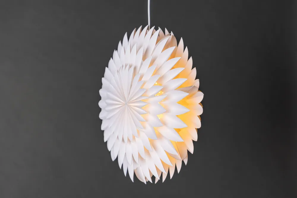 Rebellenclub Hanglamp Roskog - wit - Ø 46 cm