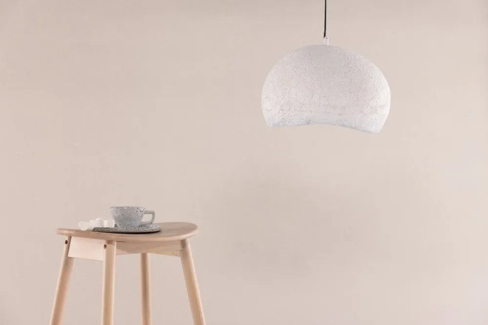 Rebellenclub Hanglamp Solon - wit - Ø 40 cm